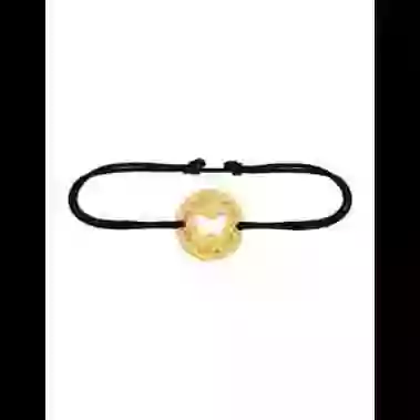 Bracelet Papillon Ajour&eacute; Cordon D&eacute;cor Laurier image cachée