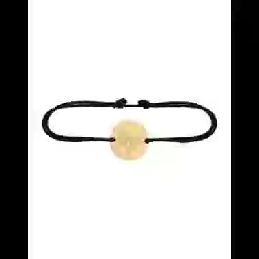 Bracelet Cordon Fleur de Naissance en Or Personnalisable image cachée