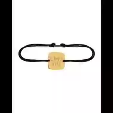 Bracelet Carr&eacute; Cordon Stay Wild image cachée