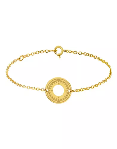 Bracelet Rond Ajour&eacute; Homme D&eacute;cor Boussole