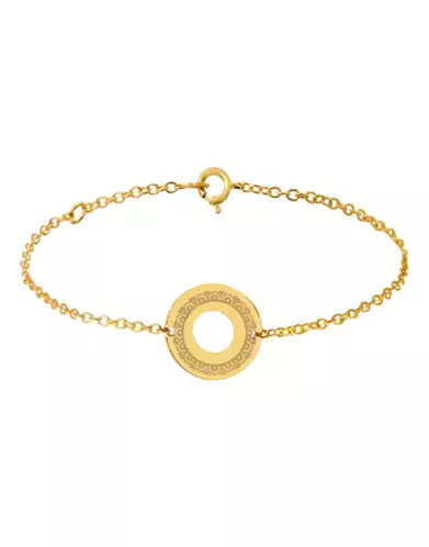 Bracelet Rond Ajour&eacute; Femme D&eacute;cor Art D&eacute;co