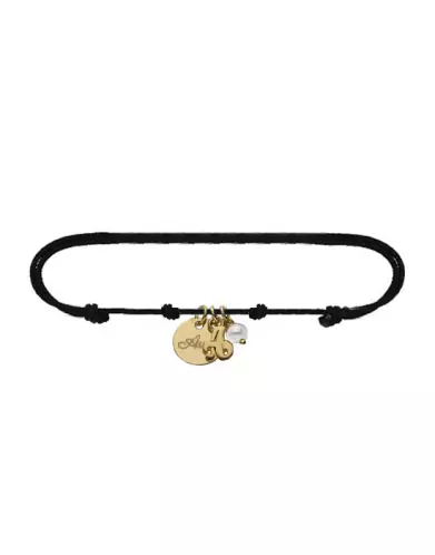 Bracelet Cordon Multi Pampilles en Or &agrave; Personnaliser