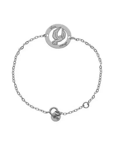Bracelet Colombe Personnalisable en Or