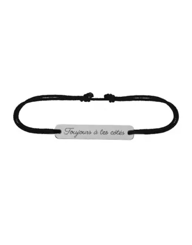 Bracelet Message en Or Personnalisable Cordon