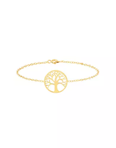Bracelet Arbre de Vie Ajour&eacute; en Or