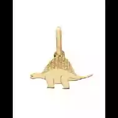 Pendentif Dinosaure St&eacute;gosaure Or image cachée