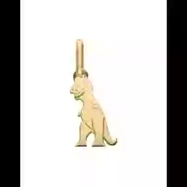 Pendentif Dinosaure Tyrannosaure Or image cachée