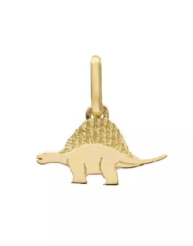 Pendentif Dinosaure St&eacute;gosaure Or