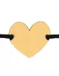 Bracelet C&oelig;ur en Or Personnalisable sur Cordon