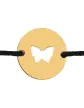 Bracelet Rond Ajour&eacute; Papillon Personnalisable sur Cordon