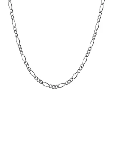 Cha&icirc;ne Maille Figaro Altern&eacute;e 3/1 55 cm en Or