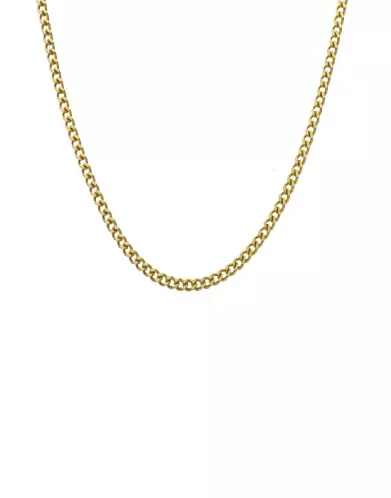 Cha&icirc;ne Maille Gourmette en Or Jaune 18K 65 cm