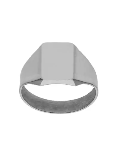 Chevali&egrave;re Homme Rectangle en Or &agrave; Graver