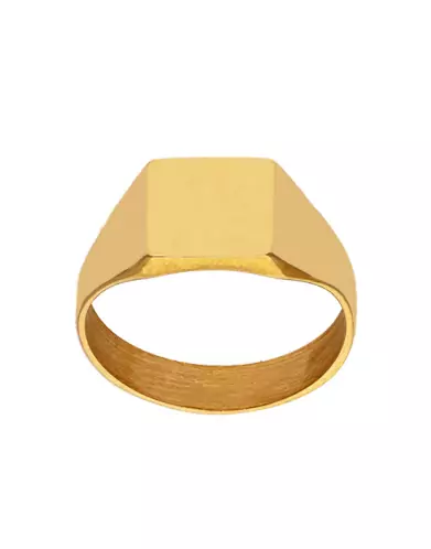 Chevali&egrave;re Femme Carr&eacute;e en Or &agrave; Graver