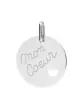M&eacute;daille Ajour&eacute;e C&oelig;ur Mon Coeur en Or Personnalisable
