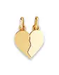 Pendentif C&oelig;ur S&eacute;cable en Or Personnalisable &ndash; Grand Mod&egrave;le
