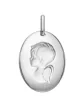 M&eacute;daille Galet Ange en Or Personnalisable