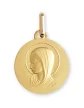 M&eacute;daille Vierge Aur&eacute;ol&eacute;e en Or Personnalisable