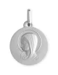 M&eacute;daille Vierge Aur&eacute;ol&eacute;e en Or Personnalisable