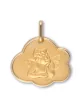 M&eacute;daille Nuage Ange Rapha&euml;l en Or Personnalisable