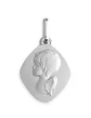 M&eacute;daille Losange Ange en Or Personnalisable