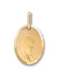 M&eacute;daille Vierge qui Prie en Or Personnalisable
