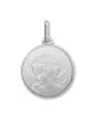 M&eacute;daille Ronde Ange Ch&eacute;rubin en Or Personnalisable