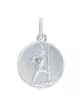 M&eacute;daille Ronde Saint Christophe en Or Personnalisable