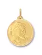 M&eacute;daille Christ &agrave; Couronne en Or Personnalisable