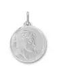 M&eacute;daille Christ &agrave; Couronne en Or Personnalisable