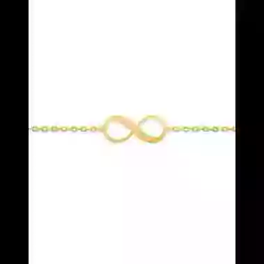 Bracelet Infini Ajour&eacute; en Or Personnalisable image cachée