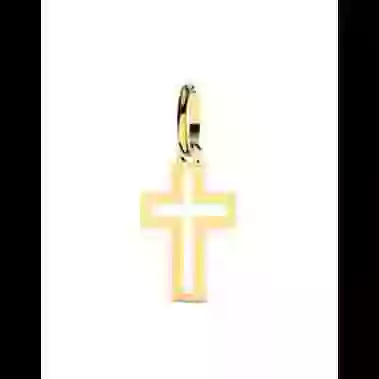 Croix Latine Ajour&eacute;e en Or image cachée