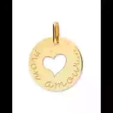 M&eacute;daille Ajour&eacute;e Coeur Amour image cachée