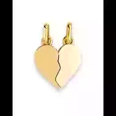 Pendentif C&oelig;ur S&eacute;cable en Or Personnalisable &ndash; Petit Mod&egrave;le image cachée