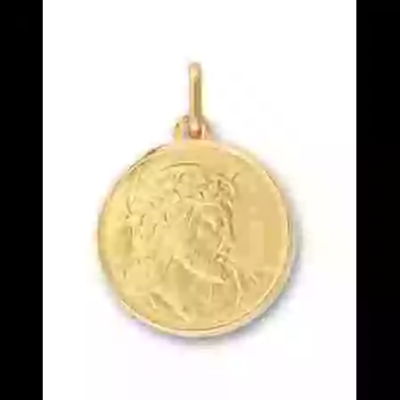 M&eacute;daille Christ &agrave; Couronne en Or Personnalisable image cachée