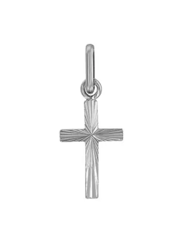 Croix Latine Soleill&eacute;e en Or