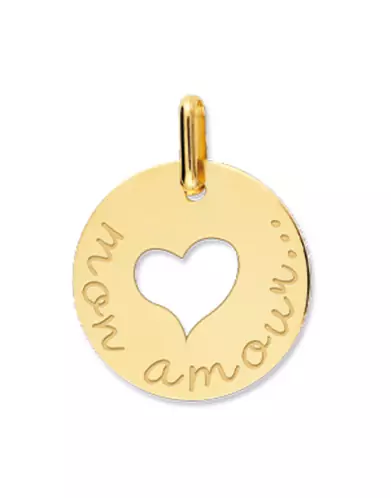 M&eacute;daille Ajour&eacute;e Coeur Amour