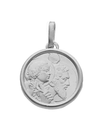 M&eacute;daille Ronde Saint Christophe de Profil en Or