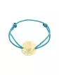 Bracelet Cordon Gar&ccedil;on Fleurs en Or - La F&eacute;e Galipette