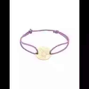 Bracelet Cordon Fille Lapin en Or - La F&eacute;e Galipette image cachée