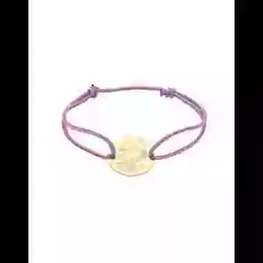 Bracelet Cordon Fille Oiseau en Or - La F&eacute;e Galipette image cachée