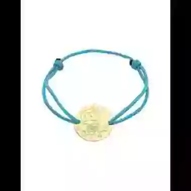 Bracelet Cordon Gar&ccedil;on Fleurs en Or - La F&eacute;e Galipette image cachée