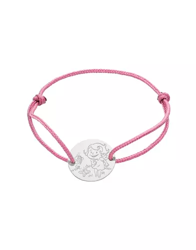 Bracelet Cordon Fille Papillons en Or - La F&eacute;e Galipette