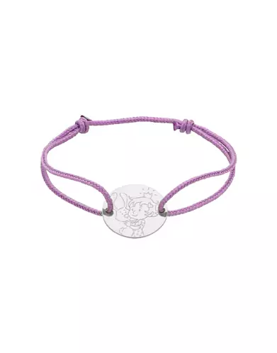 Bracelet Cordon Fille Lapin en Or - La F&eacute;e Galipette