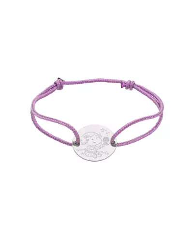 Bracelet Cordon Fille Oiseau en Or - La F&eacute;e Galipette