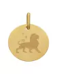 M&eacute;daille Ronde M Embl&egrave;me Zodiaque