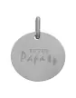 M&eacute;daille Ronde M Futur Papa en Or Personnalisable
