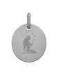 M&eacute;daille Ovale M Embl&egrave;me Zodiaque en Or &agrave; Personnaliser