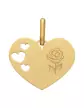 M&eacute;daille Coeur M Ajour&eacute;e Coeurs Fleur de Naissance