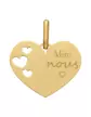 M&eacute;daille Coeur M Ajour&eacute;e Coeurs Mini Nous